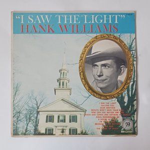 Vintage Hank Williams I Saw The Light vinyl record, 1954 original record